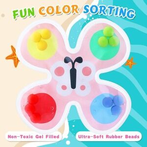 Kids Color Sorting Sensory Toy Butterfly Caterpillar Bee Ladybug Fun Learning